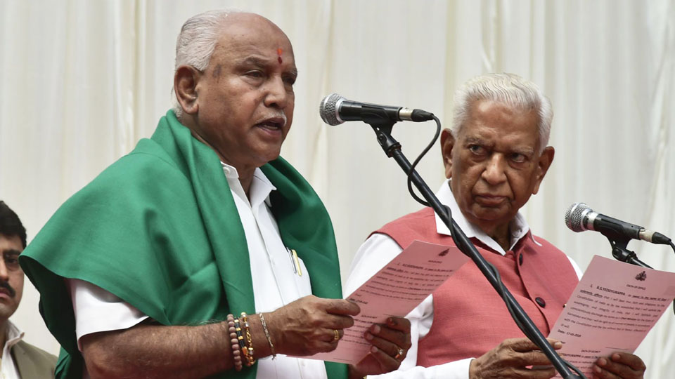 Yeddy takes oath as CM