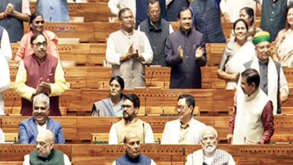 Chants of ‘Teesri bar Modi sarkar’ echoes in Parliament