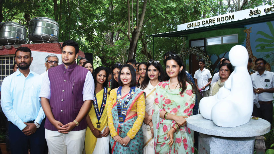 Yaduveer couple inaugurates Child Care Room at Mysuru Zoo