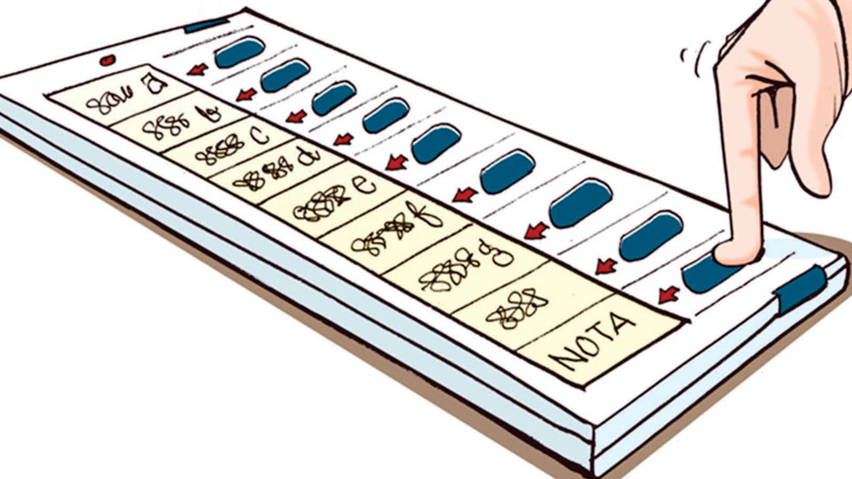 Voter disenchantment: Over 2.7 lakh use NOTA option in State